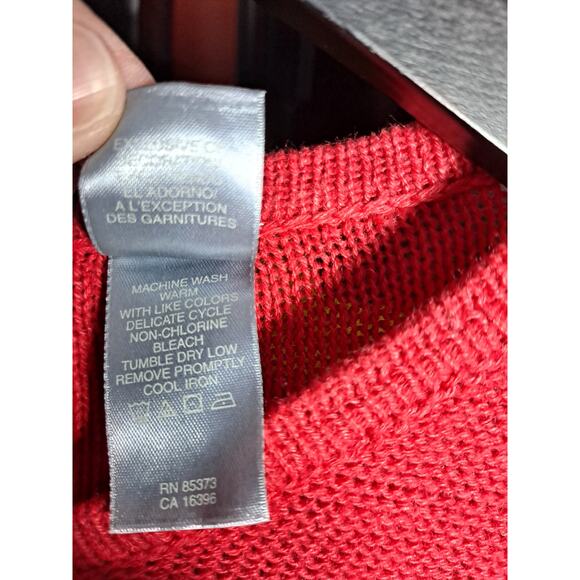 First Issue by Liz Claiborne Women's Vintage Floral Embroidered Sweater Size M - Picture 8 of 8